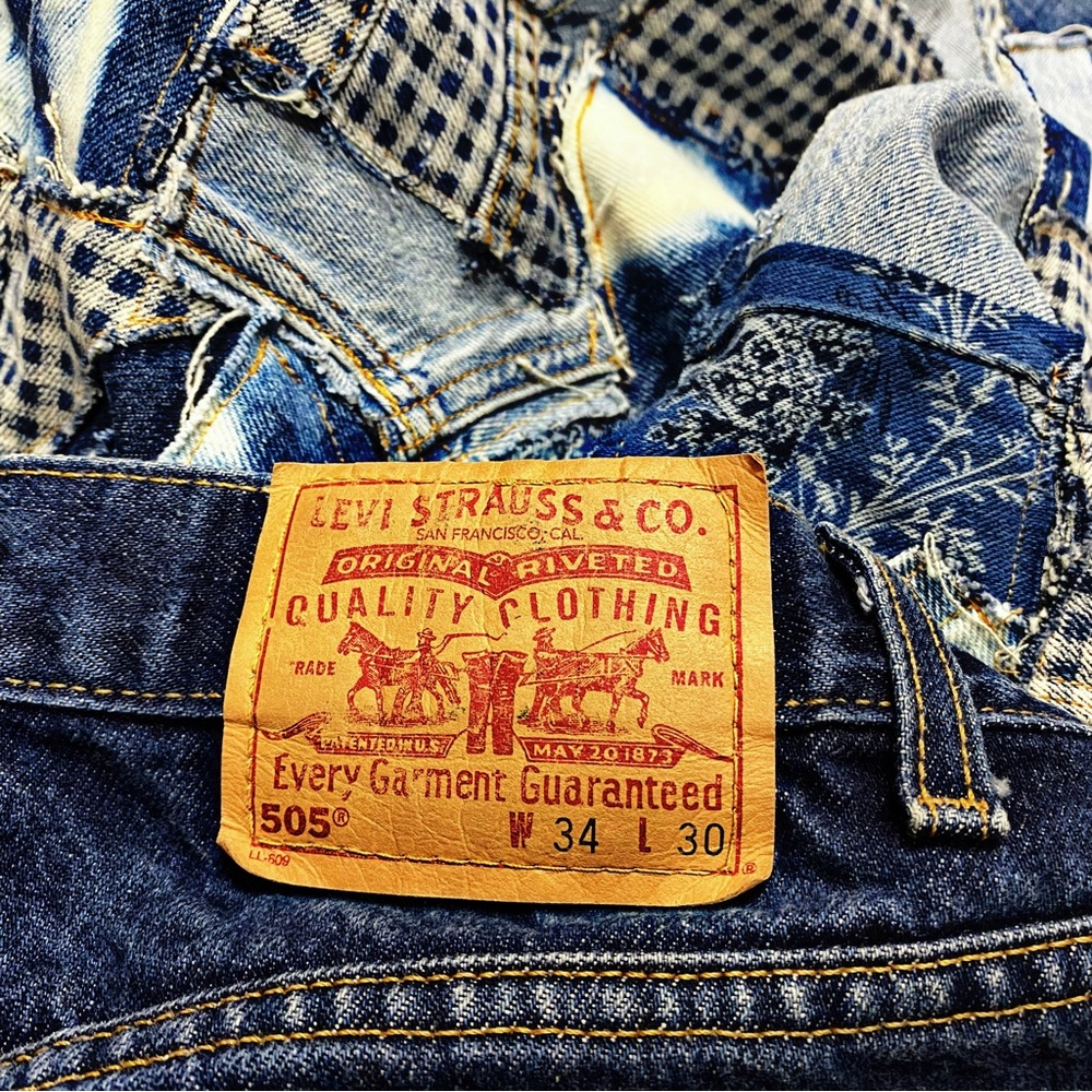 Denim patchwork jeans - Picture 6 of 10